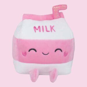 NWT Play Right Hug Me Strawberry Milk 8" Food Plush Gift Toy Valentine's Day